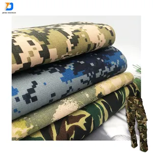 Jinda dijital % 65% Polyester % 35% pamuk karışımı dokuma su geçirmez polyester pamuk yırtılmaz kamuflaj kumaş