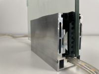 Z-RAILING profilé en aluminium pour garde-corps en verre sans cadre, profilé en U