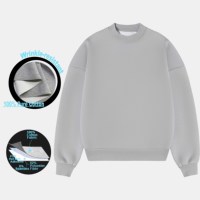 Sweat-shirt unisexe oversize décontracté vintage pour le fitness, de haute qualité, vierge, personnalisable avec logo, 100 % coton, avec poche, anti-plis
