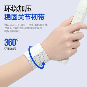 Wrist Brace Compression Support 360 Degree Wrap For <b>Badminton</b> Sports Adult Universal Fit - Product Image 1