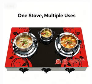 Cuisinière à <span class=keywords><strong>gaz</strong></span> 720x375x7mm, 90 #   70 #   45 #   Brûleurs en laiton, allumage automatique, faible consommation, certifiés ISO pour cuisines domestiques - Product Image 3