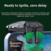 Nouveau Gadget G21 Manette de jeu sans fil à six doigts pour tir, avec bouton physique pour téléphones Android, Vente directe usine