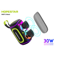 HOPESTAR 30W Party 210Mini, enceinte portable sans fil pour l'extérieur, étanche IPX6, Bluetooth BT5.3, super basses, avec lumière RGB