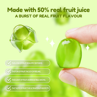 Kooday 3d Peelable Gummy Fruit Gemaakt Met Echt Vruchtensap Snoep Gelei Groene Druif Peelable Gummy Snoep