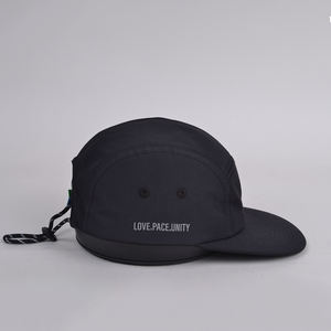 Kustom nilon lembut cepat kering topi Kemah bersepeda dicetak Logo 5 Panel hujan topi berlari topi - Product Image 4