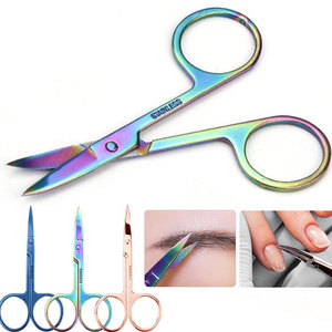 Ciseaux à ongles en acier inoxydable, lame droite et aiguisée, pour manucure et pédicure, pour droitiers, logo personnalisé OEM, outil de beauté, fournitures - Product Image 2