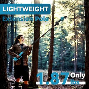 Scies à perche sans fil <span class=keywords><strong>pour</strong></span> l'élagage <span class=keywords><strong>d</strong></span>'arbres, scie à perche sans fil 2 en 1, <span class=keywords><strong>kit</strong></span> <span class=keywords><strong>d</strong></span>'affûteuse de <span class=keywords><strong>tronçonneuse</strong></span> électrique <span class=keywords><strong>pour</strong></span> la coupe <span class=keywords><strong>d</strong></span>'arbres - Product Image 3