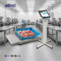 Báscula Industrial de Acero Inoxidable SOHE Nueva con Pantalla Táctil LCD de 15 Pulgadas, Rampas Dobles e Integración ERP para Agricultura y Alimentos