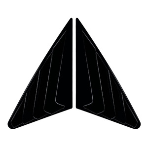 Autocollant décoratif à persiennes pour vitre arrière Audi A3 8Y Berline 2021+, texture fibre de carbone noir piano, adhésif pour voiture - Product Image 4