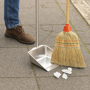 Kit balai à sorgho avec pelle à poussière en métal galvanisé de 140 cm et 86 cm de hauteur pour le nettoyage intérieur - Product Image 6