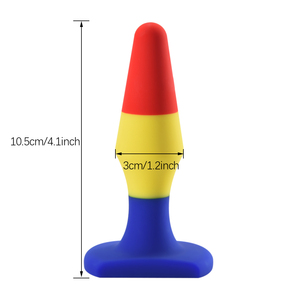 Coloré Butt Anal Ass Toys <span class=keywords><strong>Gay</strong></span> Soft Liquid Silicone Colorful Anal Plug Set pour hommes - Product Image 2