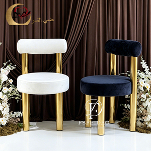 Chaises de salle à manger d'hôtel en fer, luxueuses, modernes, romantiques et élégantes, pour mariages classiques et utilisation en extérieur - Product Image 3