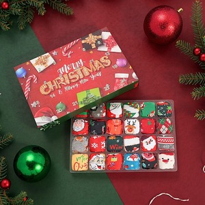 <span class=keywords><strong>Calendrier</strong></span> <span class=keywords><strong>de</strong></span> l'Avent personnalisé OEM avec 12 paires <span class=keywords><strong>de</strong></span> chaussettes <span class=keywords><strong>de</strong></span> Noël, coffret cadeau, compte à rebours <span class=keywords><strong>de</strong></span> 24 jours, ensemble <span class=keywords><strong>de</strong></span> chaussettes pour femmes - Product Image 3
