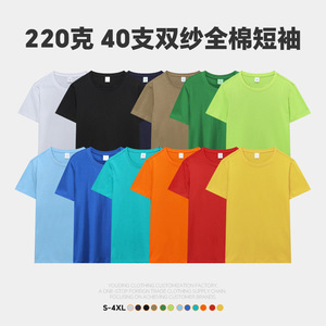 Camiseta Azul Rey para Hombre, 220g, Algodón, Tejido Liso, Antiencogimiento, Transpirable, Ropa Casual de Alta Calidad, Impresión de Logotipo Personalizado, Manga Corta - Product Image 5