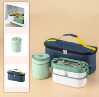 Boîte à lunch portable, étanche et anti-fuite, récipient alimentaire chauffable, convient aux enfants et aux adolescents, idéale pour le bureau.