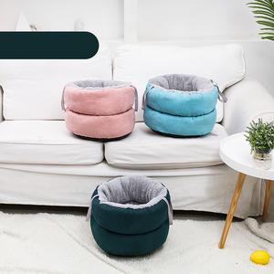 Günstiger Preis Tragbares Hund Luxus Reise rundes Bett für maßge schneiderte in China Fabrik - Product Image 6