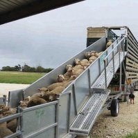 Rampe de chargement de bétail mobile réglable à prix d'usine