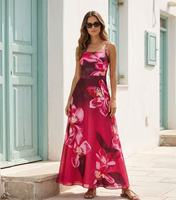 JSN 2026 Nouveau design personnalisé Maillot de bain une pièce sexy à imprimé floral pour femme avec robe de bain, maillot de bain tendance, tenue de plage
