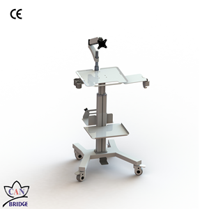 병원 뷰티 살롱을위한 노트북 팔레트 모바일 의료 트롤리와 의료 카트 모두 하나의 의료 트롤리 높이 조절 가능 - Product Image 3