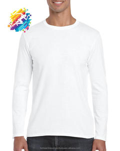 เสื้อยืดแขนยาวลายทางผู้ชายผ้าฝ้ายคุณภาพสูง 100% แบบเรียบง่าย สวมใส่สบาย เป็นมิตรกับสิ่งแวดล้อม และระบายอากาศได้ดี - Product Image 1