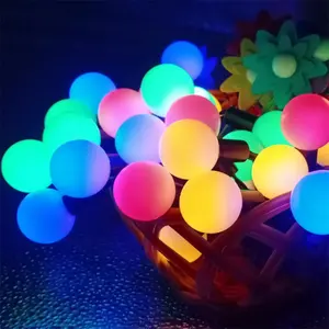 Mooie Zonne-Energie Led Lampen Batterij Aangedreven Bal String Festival Bruiloft Kersttuin Home Winkel Deco Lamp Vakantie Licht