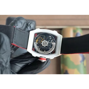 Top Luxury 6702 NTPT Carbon Fiber Case, 7.8mm Ultra-thin, <b>Skeleton</b> Tourbillon Men's Sports <b>Automatic</b> Mechanical <b>Watch</b> - Product Image 5