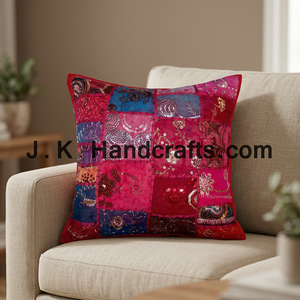Housse de coussin New Vintage Sari Exclusive collection Handwork Inde - Product Image 3