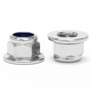 Écrou hexagonal à bride autobloquant tout en métal, en acier inoxydable 304, avec insert en nylon antidérapant, fabriqué par Yaente Factory - Product Image 2