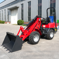 Kostenloser Versand Neuer Radlader Multifunktionaler Kleinradlader für Landwirtschaft und Gartenbau Hydraulischer Knickgelenkter Lader