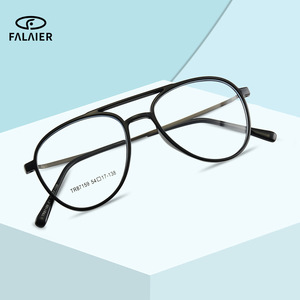 Lunettes de vue rondes à monture intégrale TR87159, protection anti-lumière bleue, verres AC, montures unisexes - Product Image 2