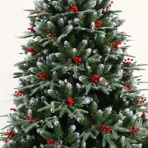 Artificial Christmas Tree Decorations Falling-Snow <strong>Pinecones</strong> Flocked Snow Fir Standing Base High Quality Wholesale Plastic Warm - Product Image 5