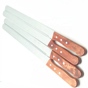 Hot Sale Baking Tools Cake <strong>Knife</strong> Toast <strong>Knife</strong> with Wooden Handle Stainless Steel <strong>Bread</strong> <strong>Knife</strong> - Product Image 4
