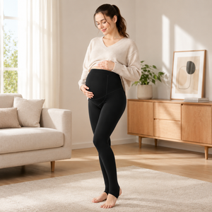 CFZ <span class=keywords><strong>Collant</strong></span> <span class=keywords><strong>Premaman</strong></span> Plus-Size / Calze a Rete Due Pezzi Separati Foderati in Pile Spessi e Caldi in Cotone 200-300 Libbre (Extra Large) - Product Image 6