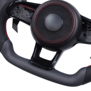<span class=keywords><strong>Volante</strong></span> de Fibra de Carbono Mate Personalizado para Volkswagen Golf 7 DSG <span class=keywords><strong>MK7</strong></span> <span class=keywords><strong>GTI</strong></span> con Palancas de Cambio, Cubierta Decorativa y Pantalla LED - Product Image 6