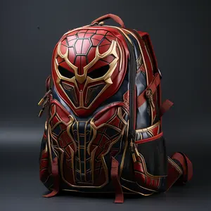 เป้สะพายหลังสไตล์ 3D กระเป๋าเป้สะพายหลัง Rucksack การ์ตูนผู้หญิงกระเป๋าเป้สะพายหลัง Spider Man