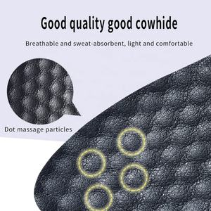 Semelles intérieures en <span class=keywords><strong>cuir</strong></span> pour le soutien de la voûte plantaire <span class=keywords><strong>Semelle</strong></span> <span class=keywords><strong>orthopédique</strong></span> pour la fasciite plantaire Coussinets pour chaussures en <span class=keywords><strong>cuir</strong></span> de vachette absorbant les chocs - Product Image 4