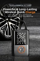 Nouveau compresseur d'air portable sans fil 12V pour voiture, manomètre numérique, moniteur de pression des pneus, matériau ABS, certifié CE, 4000mAh