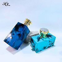 Nouvelle conception élégante et unique de flacon en verre, logo personnalisé, flacons de parfum cosmétiques avec boîte, flacon de parfum en verre