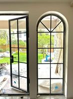 Puerta Francesa Moderna de Aluminio y Vidrio Doble Acristalamiento, Insonorizada y Resistente al Viento, con Certificación CE ISO9001, de 48x72 Pulgadas, para Cocina
