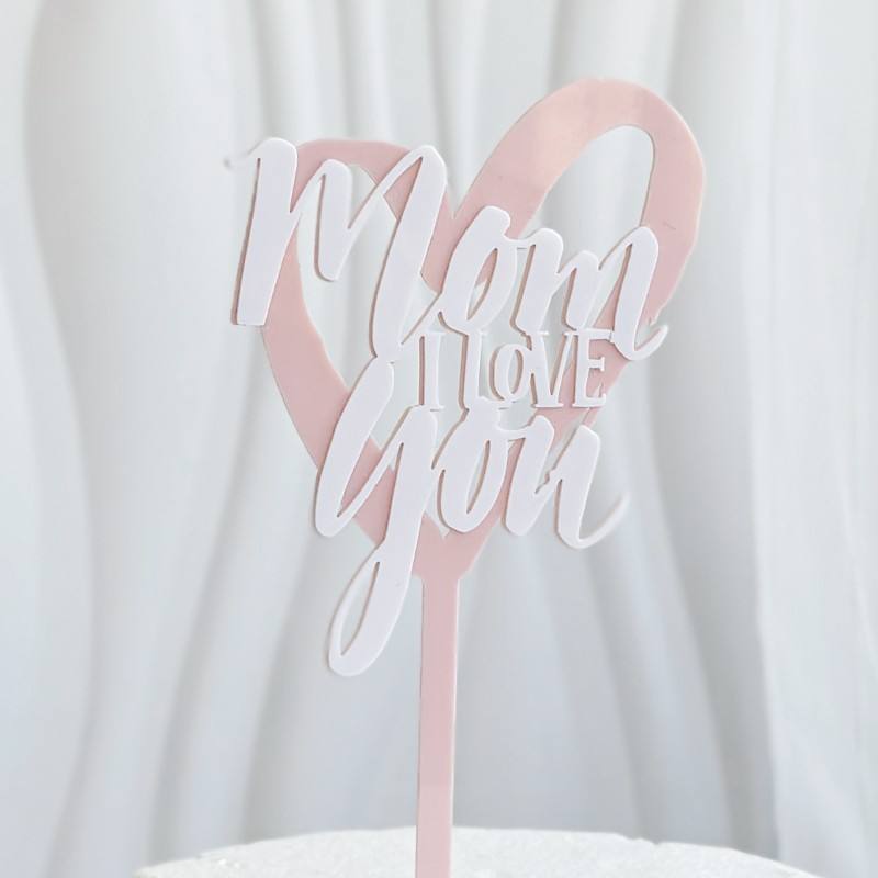 Maman rose et blanche, je t'aime