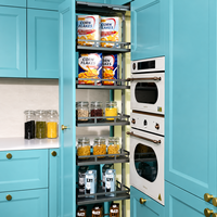 Gabinete de Almacenamiento de Cocina Independiente TKK con Cierre Suave Personalizado, Unidad Alta de 2-6 Niveles con Cesta Extraíble para Despensa, Ideal para Hoteles y Hogares