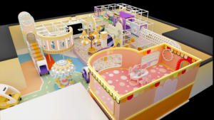 Aire de jeux pour enfants de 300 mètres carrés avec toboggan trompette, toboggan en fibre de verre, <span class=keywords><strong>bac</strong></span> à <span class=keywords><strong>sable</strong></span> et équipement de parc d'attractions - Product Image 5