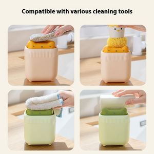 Portable <b>Plastic</b> <b>Kitchen</b> Soap Dispenser Simple Style Hand Sanitizer Detergent Presser No Power Required for Sink Change - Product Image 4