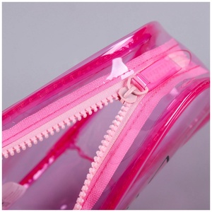 Estuche Transparente Japonés de PVC de Doble Capa Impermeable para Lápices, Material Escolar y de Oficina - Product Image 3