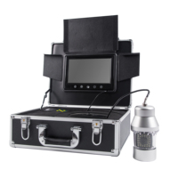 100M étanche IP68 9 "moniteur LCD HD 1000TVL 36 LEDs IR 360 ° rotation caméra de pêche