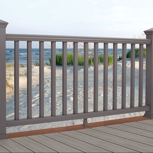 High Quality PVC Railing Plastic <strong>Handrails</strong> Vinyl Stair Porch Balustrades <strong>for</strong> <strong>Decking</strong> and Balcony - Product Image 6