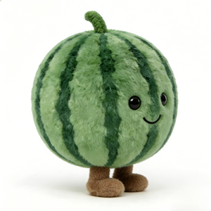 Juguete de Peluche de Sandía Personalizado, Pelota de Peluche de Sandía de Alta Calidad, Venta al por Mayor de Lindos Juguetes de Peluche de Sandía - Product Image 5
