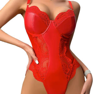 Body in pizzo Premium da donna Sexy modellante per il controllo della pancia Lingerie trasparente per il corpo <span class=keywords><strong>elegante</strong></span> <span class=keywords><strong>intimo</strong></span> - Product Image 5