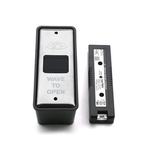 Bouton de sortie sans fil CANBO M-<span class=keywords><strong>508</strong></span> à capteur infrarouge avec boîtier encastré, interrupteur métallique conforme ADA - Product Image 1