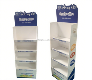 Tùy Chỉnh Thân Thiện Với Môi 4-Tier Có Thể Gập Lại Bán Lẻ Hiển Thị Giá Các Tông Sóng Laminate Sàn Đứng Cho Cho <span class=keywords><strong>Walmart</strong></span> Cuốn Sách Đứng - Product Image 1